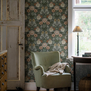 7666 Boråstapeter Dahlia Garden Floral Unpasted Wallpaper Sitting Room from Say Decor