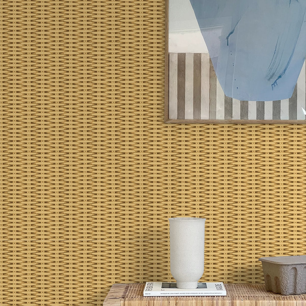 
                  
                    802940WR Bali Basket peel and stick wallpaper living room from Tommy Bahama Home
                  
                