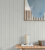 802941WR Bali Basket peel and stick wallpaper accent from Tommy Bahama Home