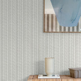 802941WR Bali Basket peel and stick wallpaper accent from Tommy Bahama Home