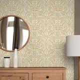 802950WR Bondi Batik peel and stick wallpaper accent from Tommy Bahama Home