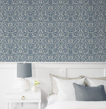 802951WR Bondi Batik peel and stick wallpaper accent from Tommy Bahama Home