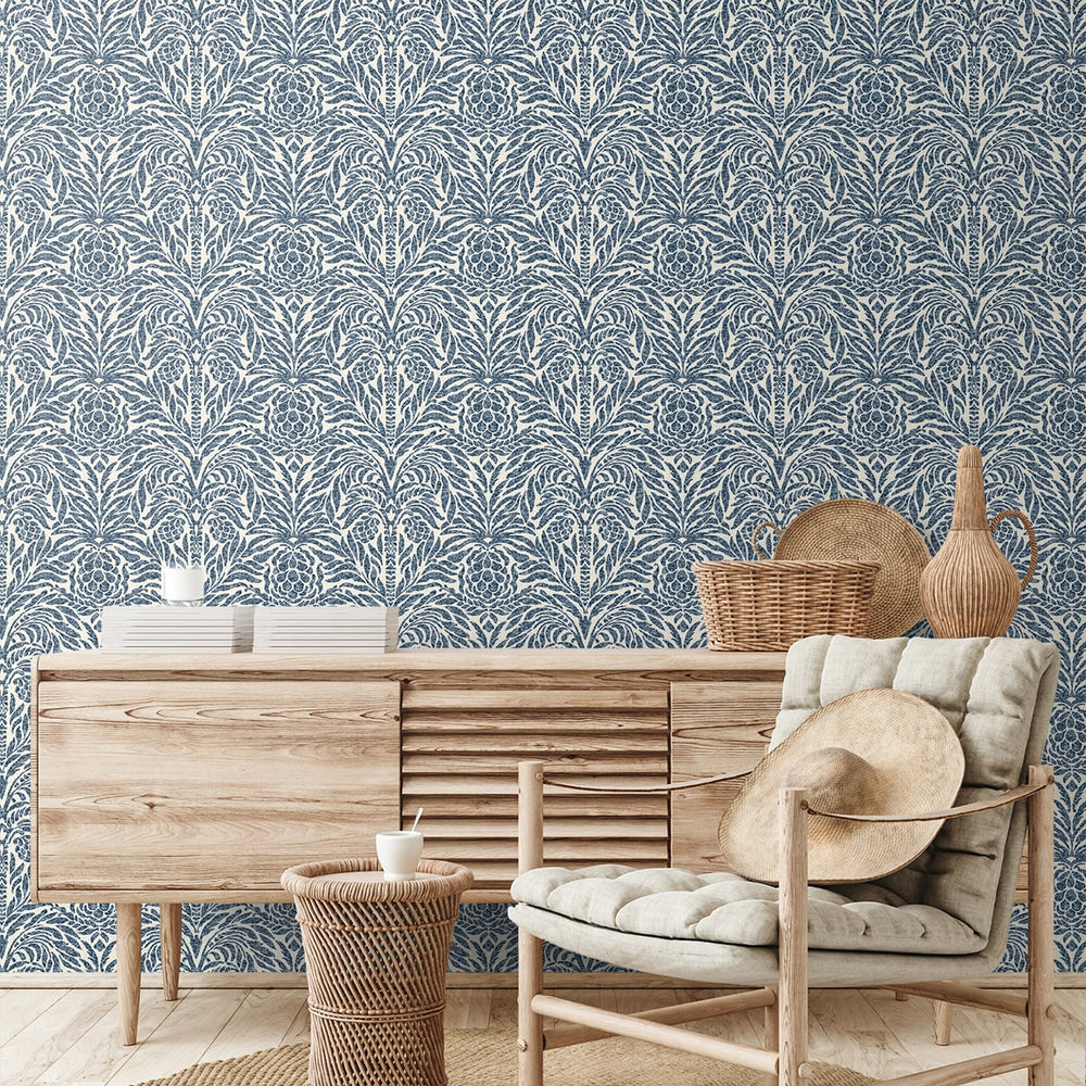 
                  
                    802951WR Bondi Batik peel and stick wallpaper entryway from Tommy Bahama Home
                  
                