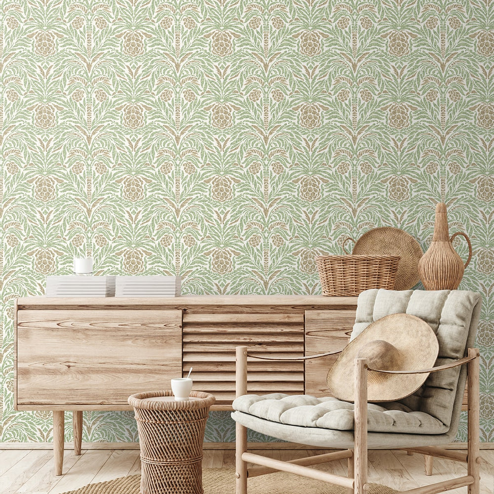 
                  
                    802952WR Bondi Batik peel and stick wallpaper entryway from Tommy Bahama Home
                  
                