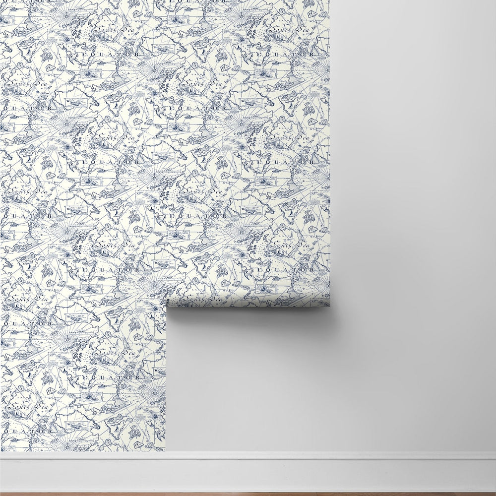 
                  
                    802960WR Charted Course peel and stick wallpaper roll from Tommy Bahama
                  
                