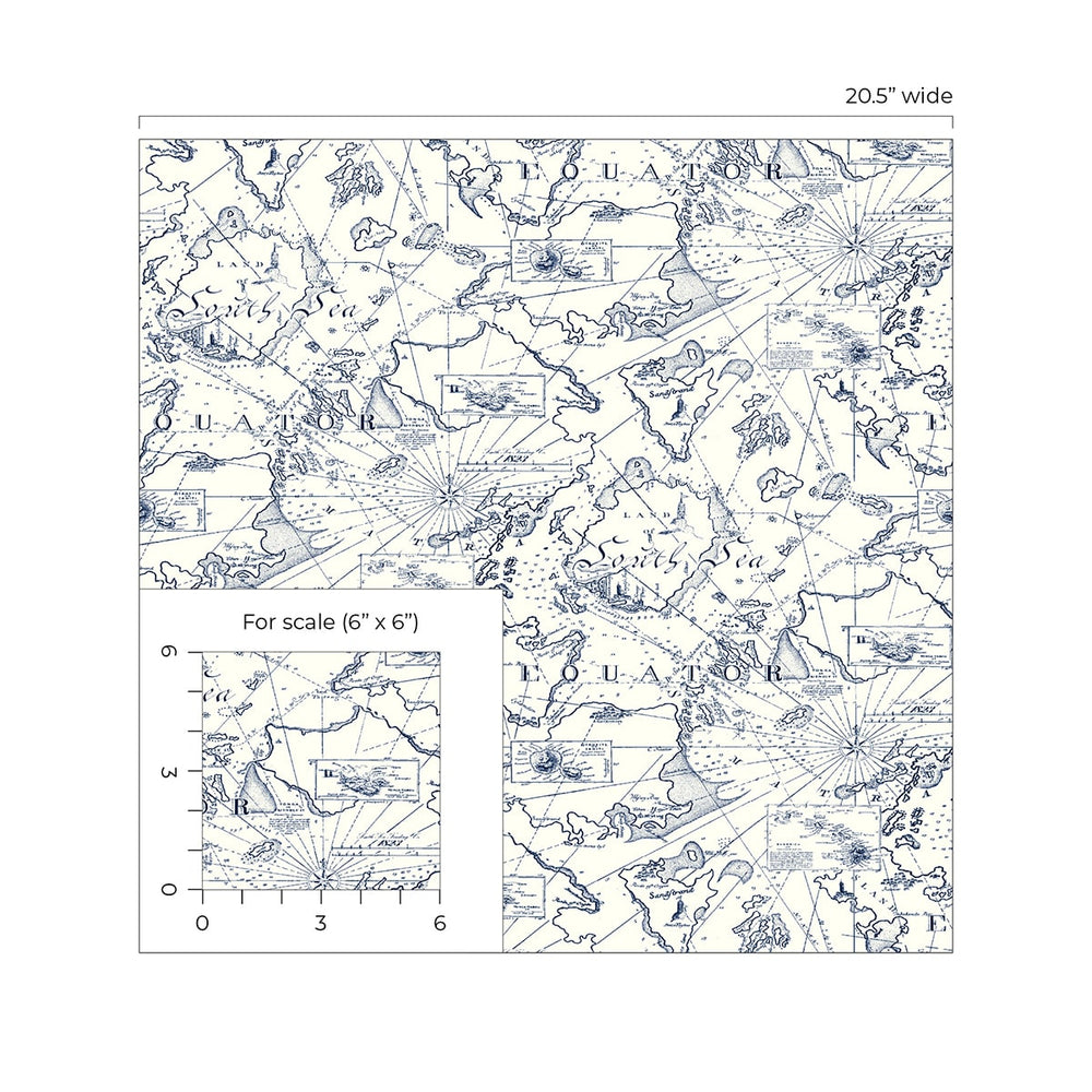 
                  
                    802960WR Charted Course peel and stick wallpaper scale from Tommy Bahama
                  
                