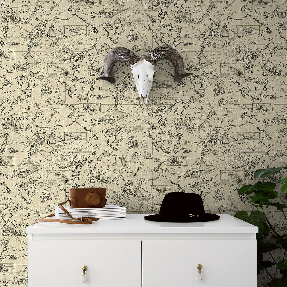 
                  
                    802961WR Charted Course peel and stick wallpaper decor from Tommy Bahama
                  
                