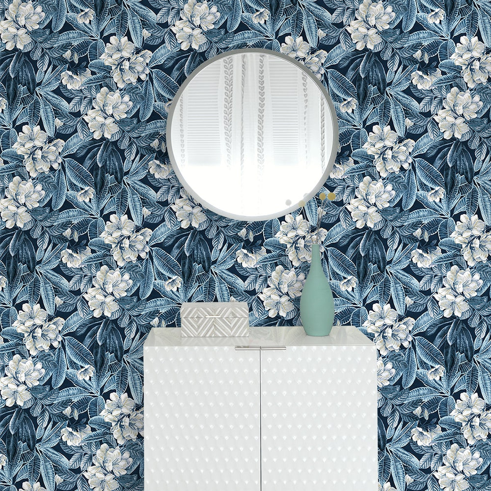 
                  
                    802970WR Darwin Floral peel and stick wallpaper entryway from Tommy Bahama
                  
                
