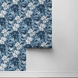 802970WR Darwin Floral peel and stick wallpaper roll from Tommy Bahama