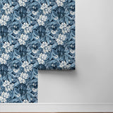 802970WR Darwin Floral peel and stick wallpaper roll from Tommy Bahama
