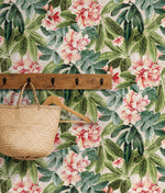 802972WR Darwin Floral peel and stick wallpaper decor from Tommy Bahama