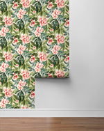 802972WR Darwin Floral peel and stick wallpaper roll from Tommy Bahama