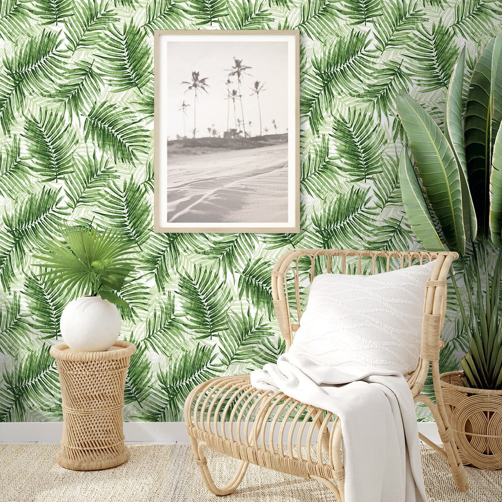 
                  
                    802980WR palm leaf peel and stick wallpaper decor from Tommy Bahama
                  
                