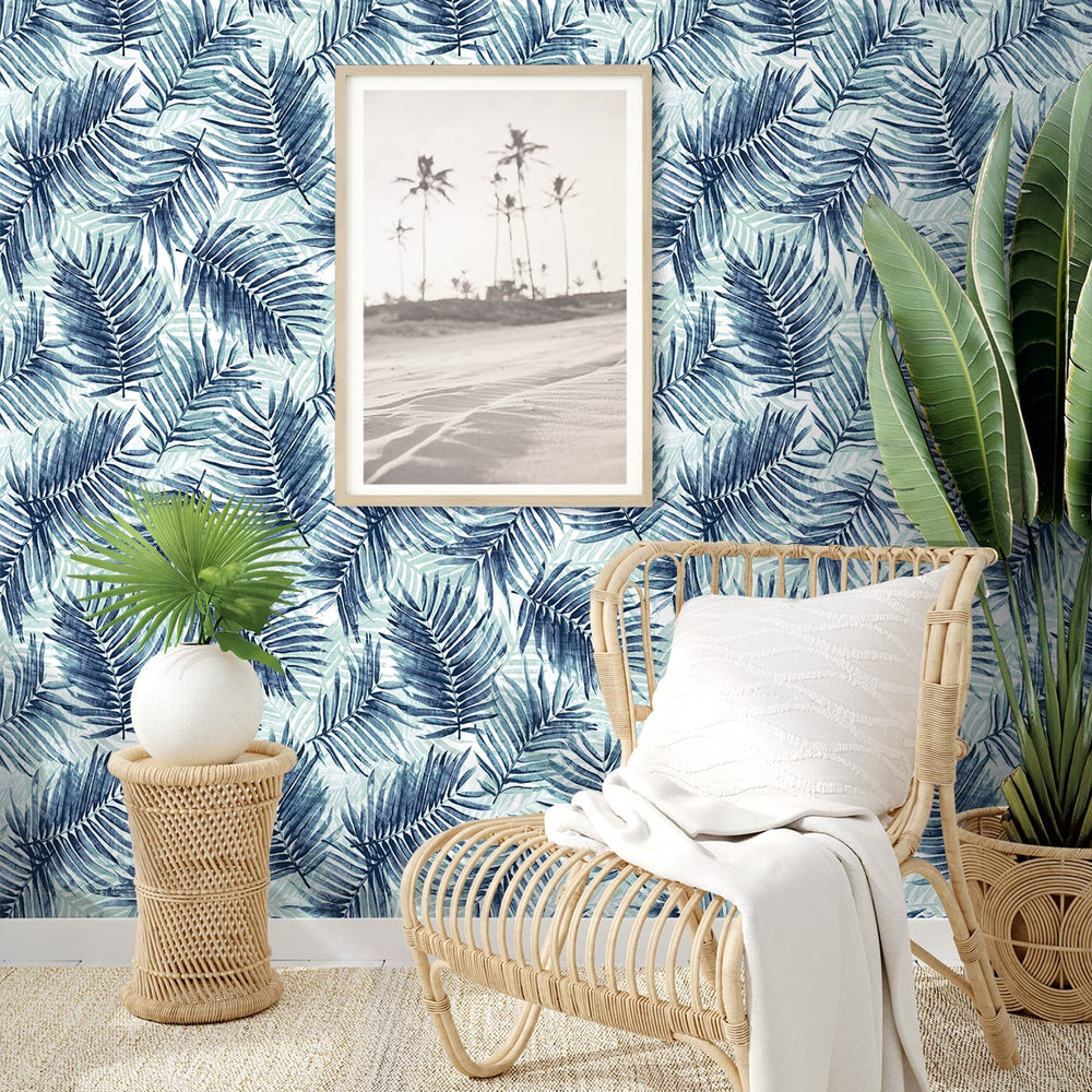 
                  
                    802981WR palm leaf peel and stick wallpaper decor from Tommy Bahama
                  
                