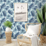 802981WR palm leaf peel and stick wallpaper decor from Tommy Bahama