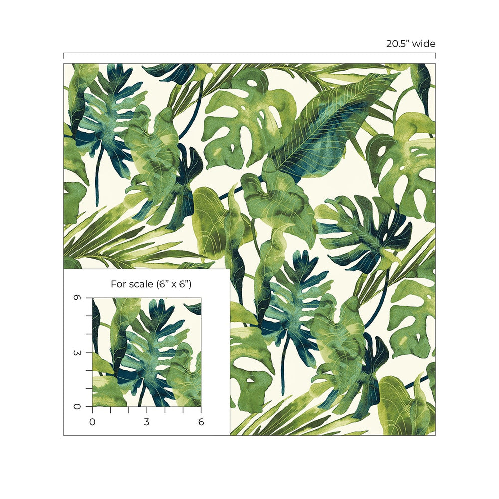 
                  
                    802990WR leaf peel and stick wallpaper scale from Tommy Bahama
                  
                