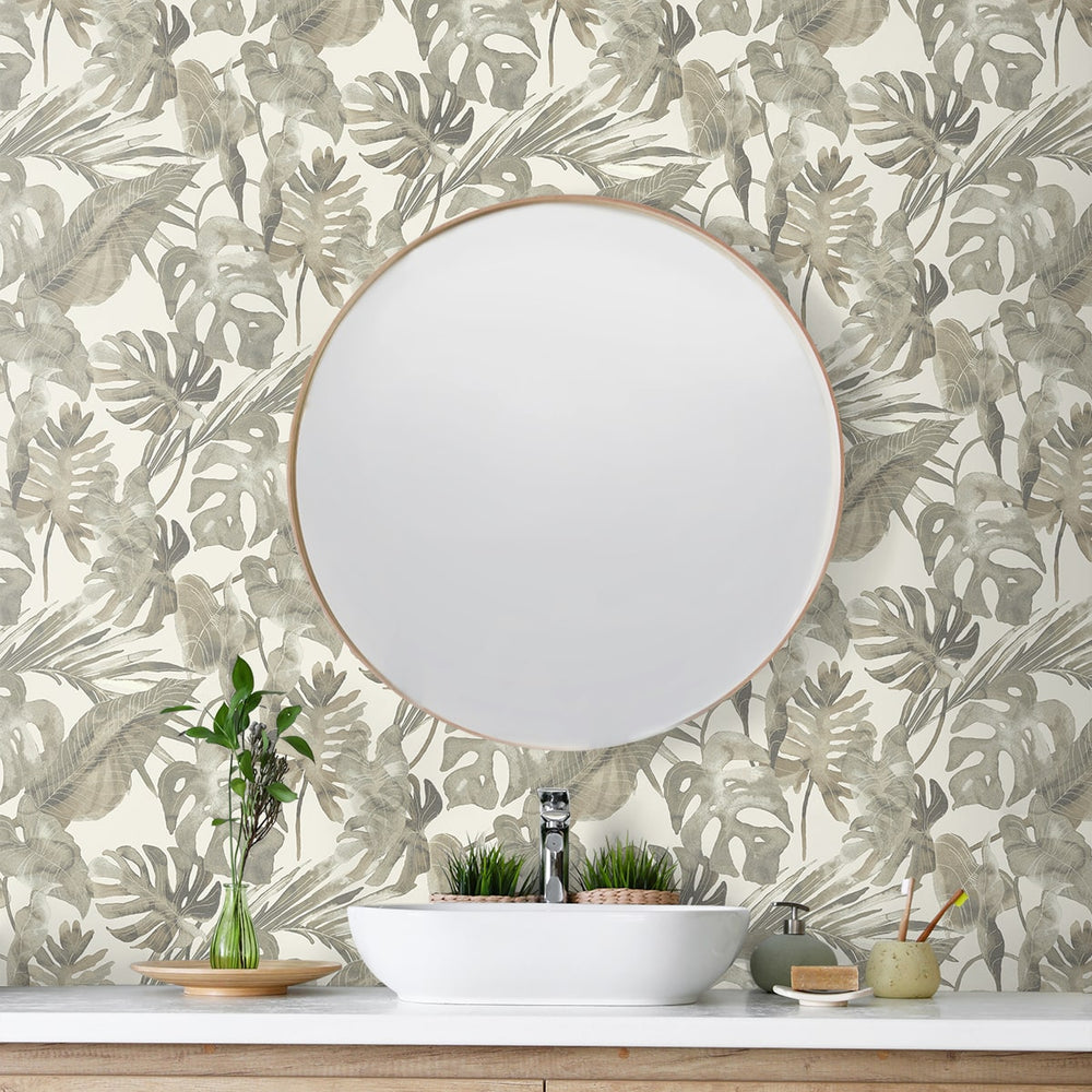 
                  
                    802991WR leaf peel and stick wallpaper bathroom from Tommy Bahama
                  
                