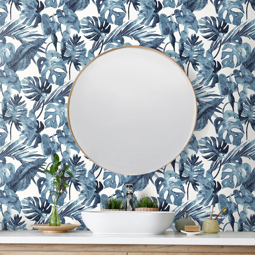 
                  
                    802992WR leaf peel and stick wallpaper bathroom from Tommy Bahama
                  
                