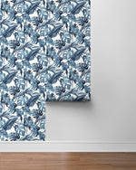 802992WR leaf peel and stick wallpaper roll from Tommy Bahama