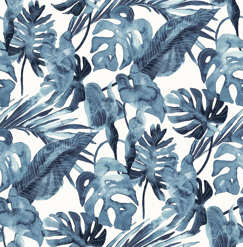 802992WR leaf peel and stick wallpaper from Tommy Bahama