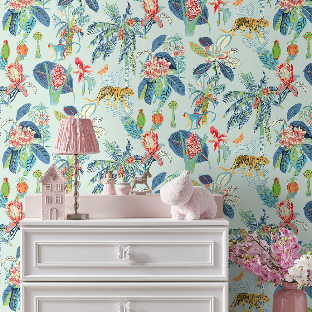 
                  
                    803010WR Heavenly Kingdom jungle peel and stick wallpaper nursery from Tommy Bahama Home
                  
                