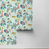 803010WR Heavenly Kingdom jungle peel and stick wallpaper roll from Tommy Bahama Home