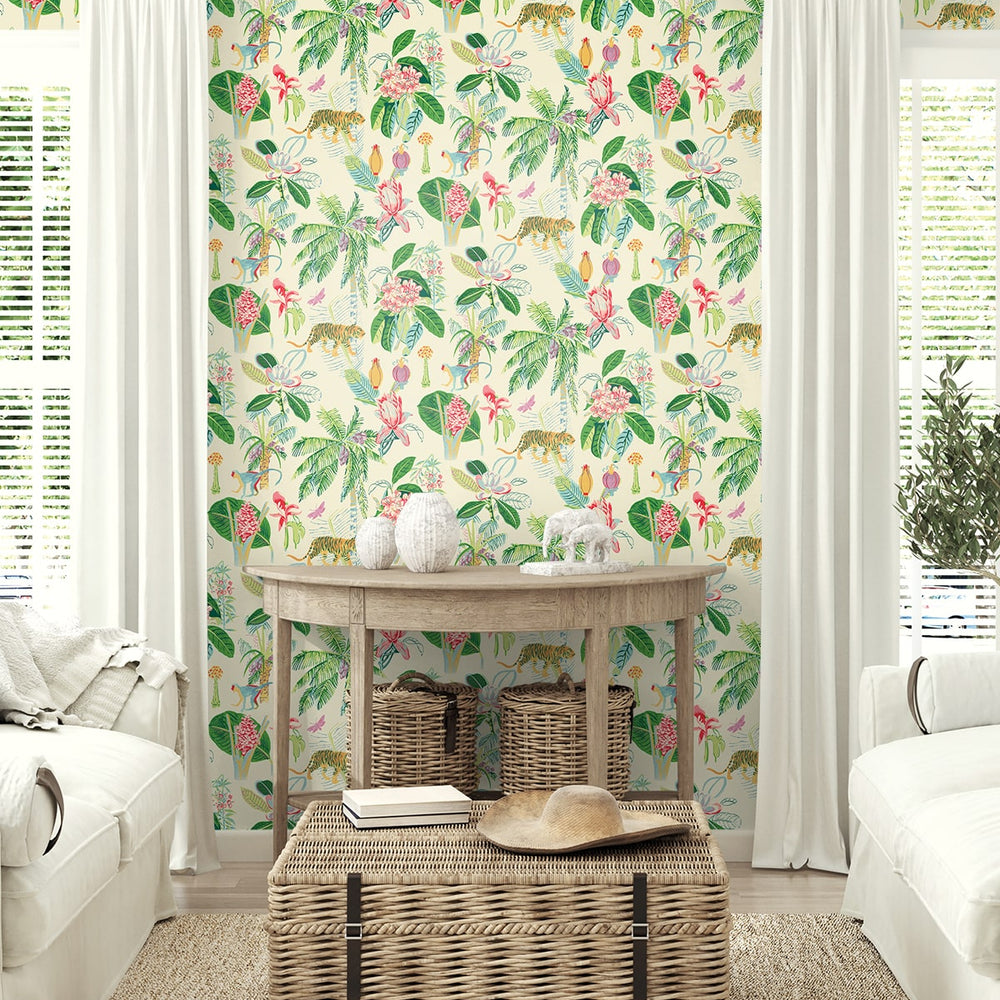 
                  
                    803011WR Heavenly Kingdom jungle peel and stick wallpaper decor from Tommy Bahama Home
                  
                