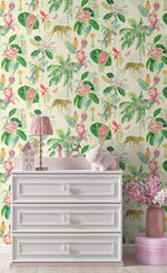 803011WR Heavenly Kingdom jungle peel and stick wallpaper nursery from Tommy Bahama Home