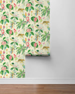 803011WR Heavenly Kingdom jungle peel and stick wallpaper roll from Tommy Bahama Home