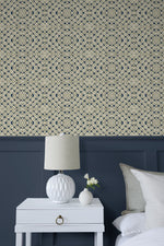 803030WR rope peel and stick wallpaper bedroom from Tommy Bahama