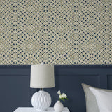 803030WR rope peel and stick wallpaper bedroom from Tommy Bahama