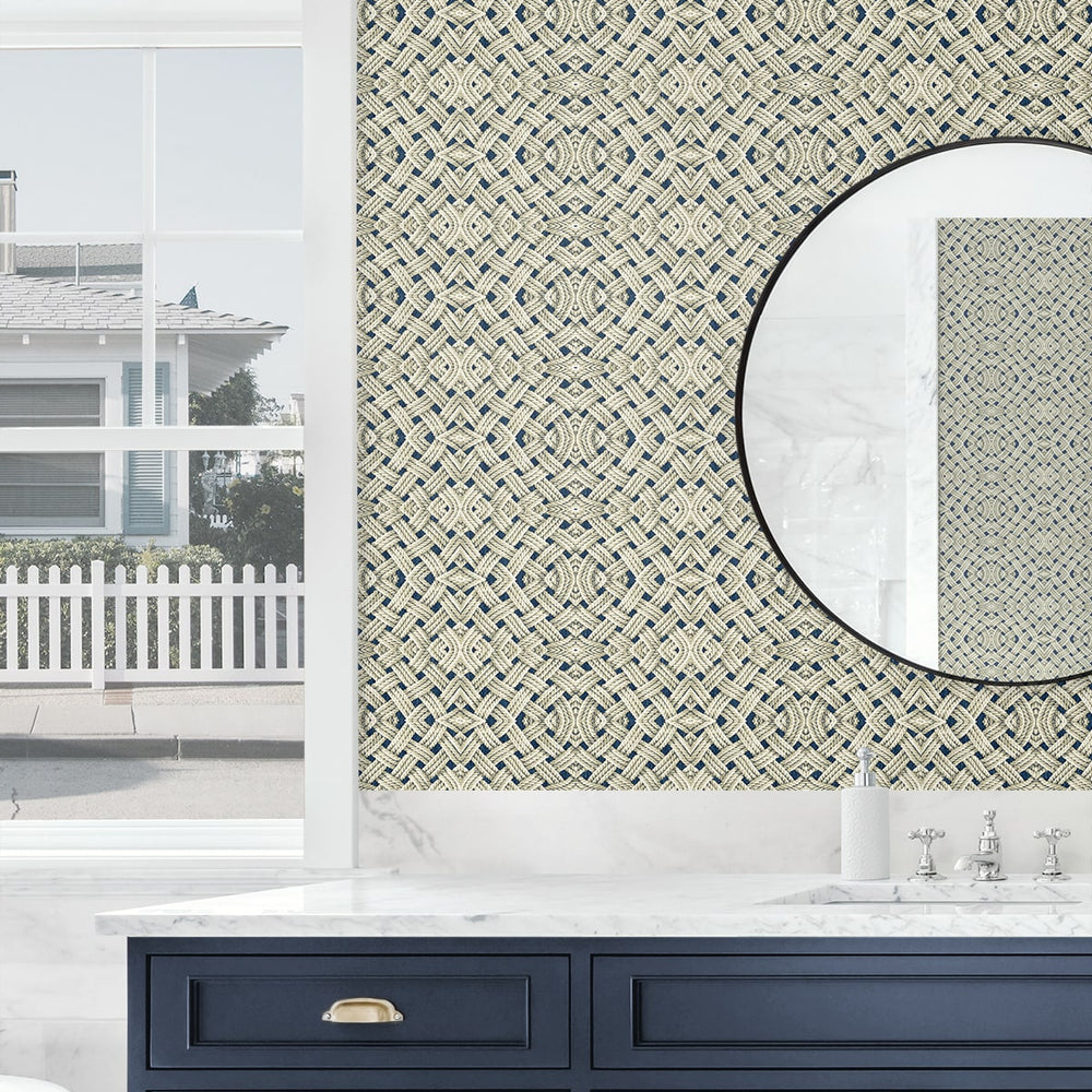 
                  
                    803030WR rope peel and stick wallpaper bathroom from Tommy Bahama
                  
                