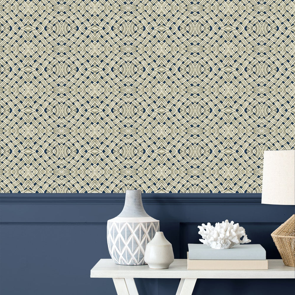 
                  
                    803030WR rope peel and stick wallpaper accent from Tommy Bahama
                  
                