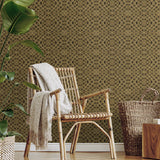 803031WR rope peel and stick wallpaper living room from Tommy Bahama