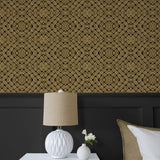 803031WR rope peel and stick wallpaper bedroom from Tommy Bahama