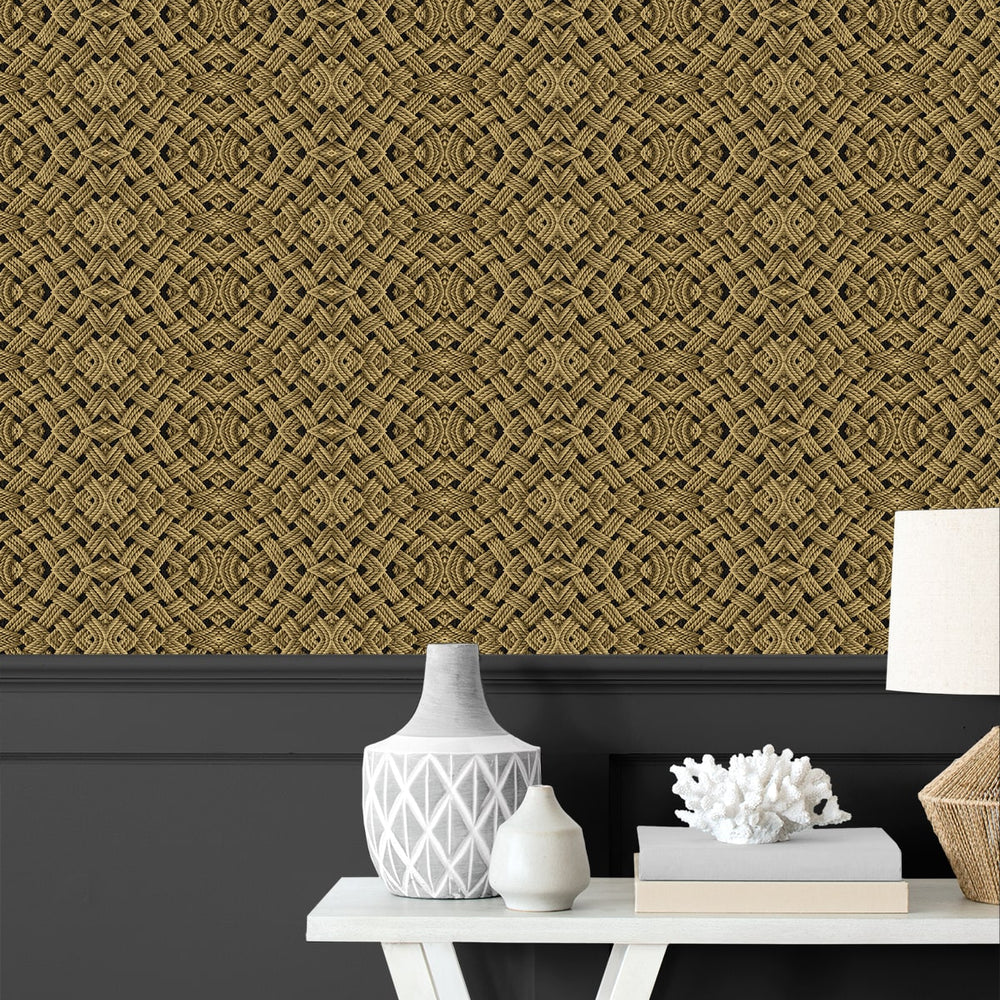 
                  
                    803031WR rope peel and stick wallpaper accent from Tommy Bahama
                  
                
