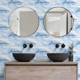 803050WR cloud peel and stick wallpaper bathroom from Tommy Bahama
