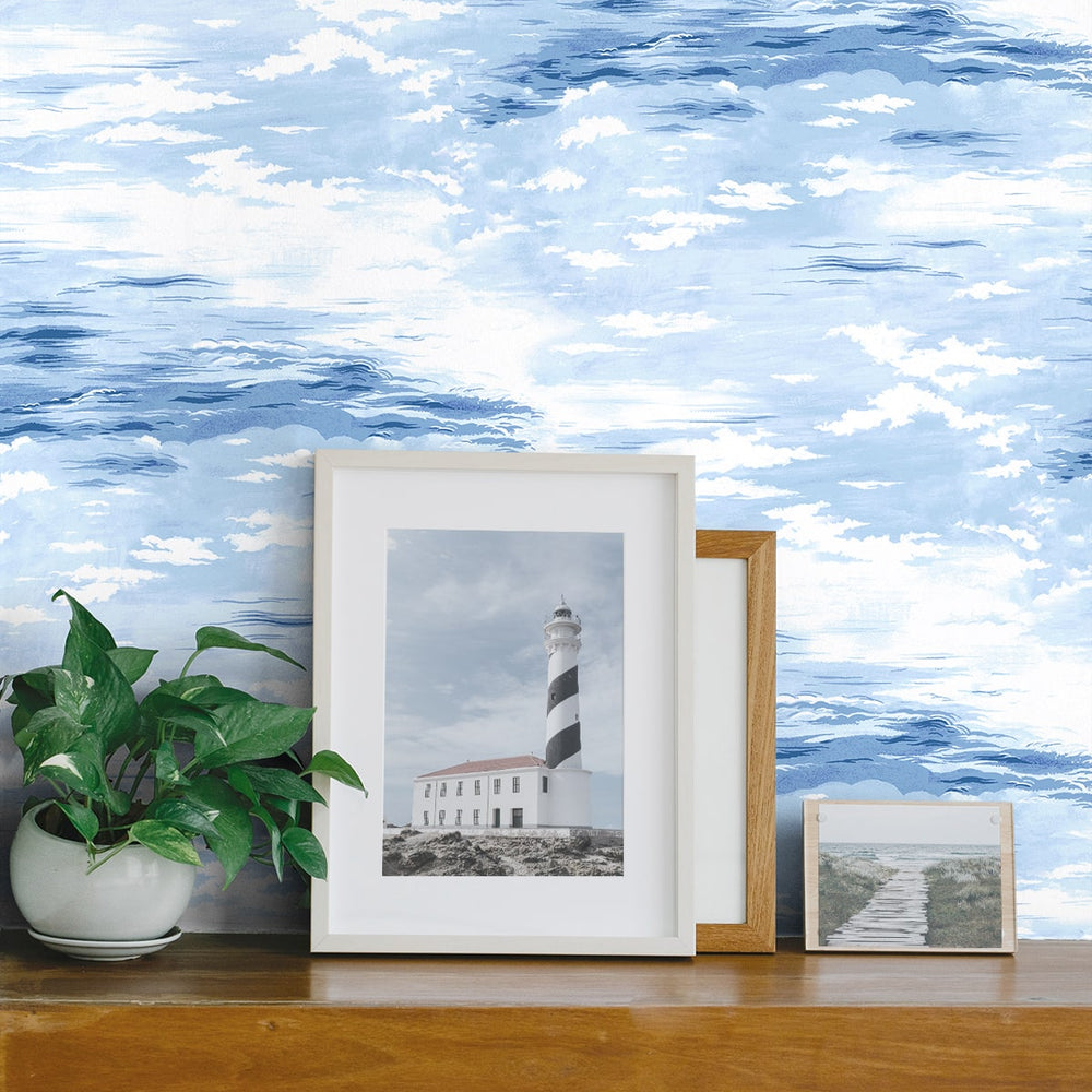 
                  
                    803050WR cloud peel and stick wallpaper accent from Tommy Bahama
                  
                
