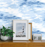803050WR cloud peel and stick wallpaper accent from Tommy Bahama