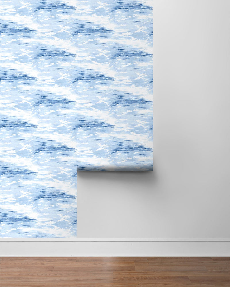 803050WR cloud peel and stick wallpaper roll from Tommy Bahama