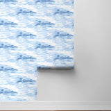 803050WR cloud peel and stick wallpaper roll from Tommy Bahama