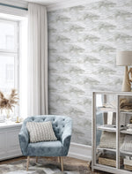 803051WR cloud peel and stick wallpaper living room from Tommy Bahama