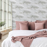 803051WR cloud peel and stick wallpaper bedroom from Tommy Bahama