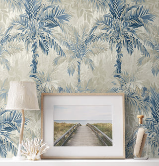 880020WR Cat Island botanical peel and stick wallpaper decor from Tommy Bahama Home