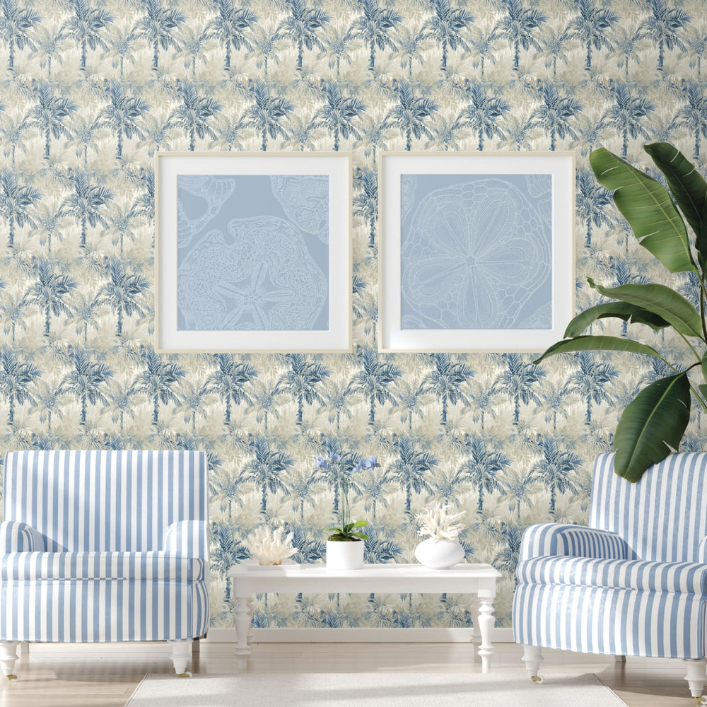 
                  
                    880020WR Cat Island botanical peel and stick wallpaper accent from Tommy Bahama Home
                  
                