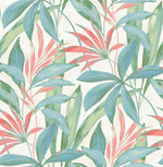 880031WR buena vista leaf peel and stick wallpaper from Tommy Bahama Home