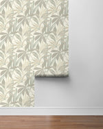 880032WR buena vista leaf peel and stick wallpaper roll from Tommy Bahama Home
