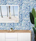 880041WR botanical leaf peel and stick wallpaper decor Chillin Out from Tommy Bahama Home