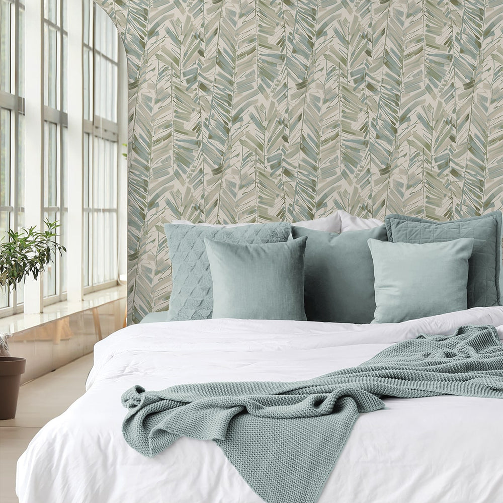 
                  
                    880042WR botanical leaf peel and stick wallpaper bedroom Chillin Out from Tommy Bahama Home
                  
                