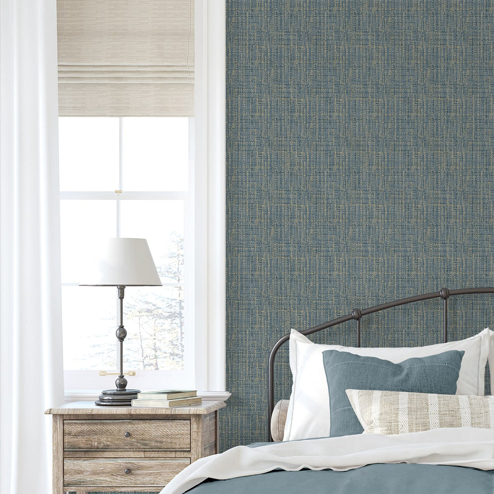
                  
                    880070WR Exuma faux weave peel and stick wallpaper bedroom from Tommy Bahama Home
                  
                